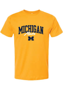 Michigan Wolverines Gold Summit Sportswear Mom Short Sleeve T-Shirt