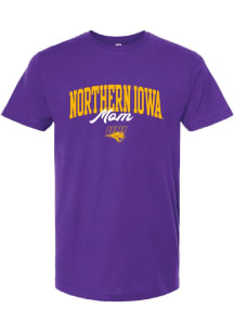 Summit Sportswear Northern Iowa Panthers Womens Purple Mom Short Sleeve T-Shirt