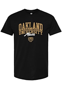 Summit Sportswear Oakland University Golden Grizzlies Womens Black Mom Short Sleeve T-Shirt