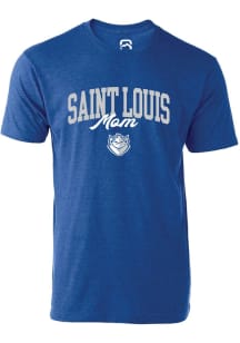 Summit Sportswear Saint Louis Billikens Womens Blue Mom Short Sleeve T-Shirt