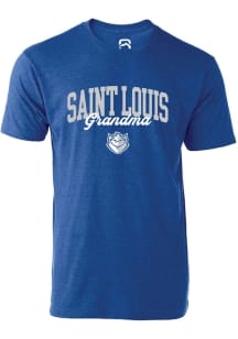 Summit Sportswear Saint Louis Billikens Womens Blue Grandma Short Sleeve T-Shirt