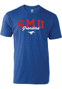 Summit Sportswear SMU Mustangs Womens Blue Grandma Short Sleeve T-Shirt