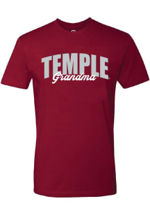 Summit Sportswear Temple Owls Womens Crimson Grandma Short Sleeve T-Shirt