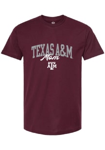 Summit Sportswear Texas A&amp;M Aggies Womens Maroon Mom Short Sleeve T-Shirt