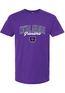 Summit Sportswear Central Arkansas Bears Womens Purple Grandma Short Sleeve T-Shirt