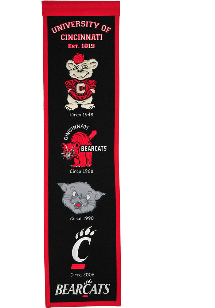 Cincinnati Bearcats 8x32 Heritage Banner