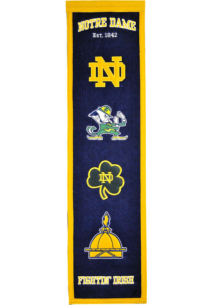 Notre Dame Fighting Irish 8x32 Heritage Banner