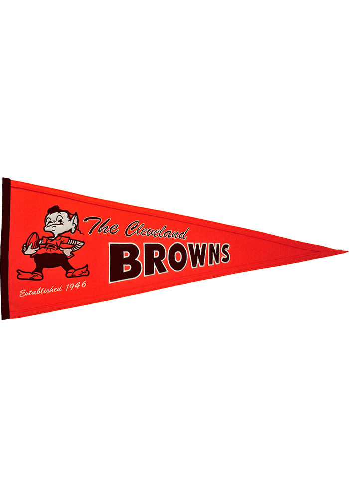 Cleveland Browns Brownie 13x32 Throwback Pennant