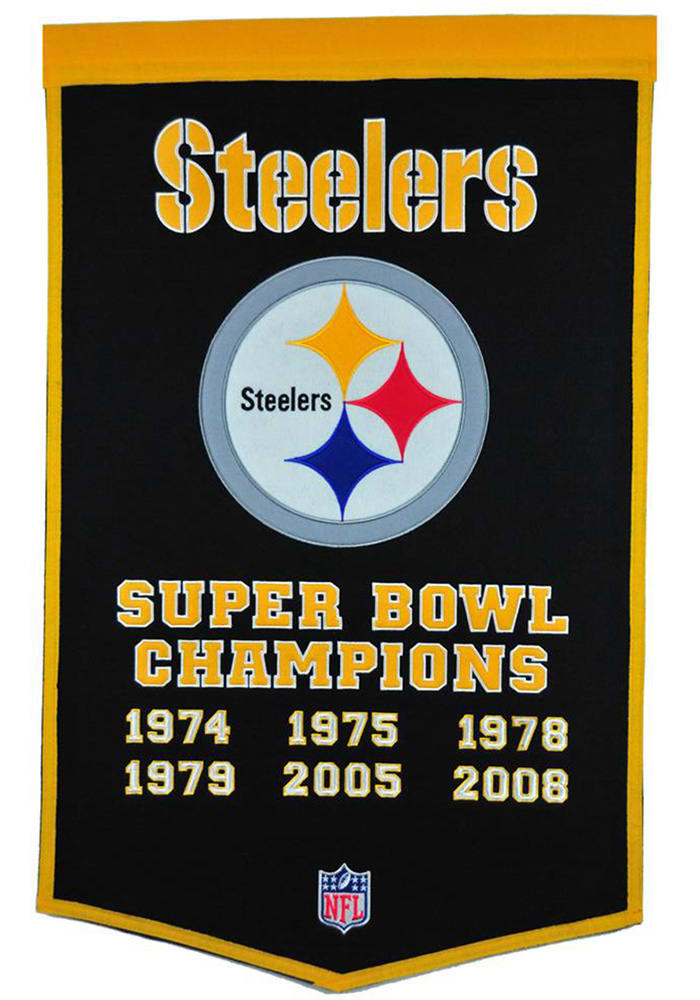 Pittsburgh Steelers Super Bowl Champs Dynasty Banner
