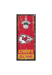 Kansas City Chiefs 5x11 inch Bottle Opener Sign