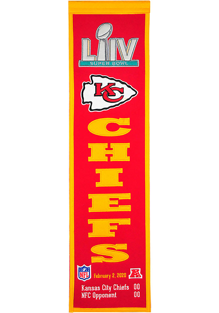Kansas City Chiefs Super Bowl LIV Champions Commemorative Vertical Banner