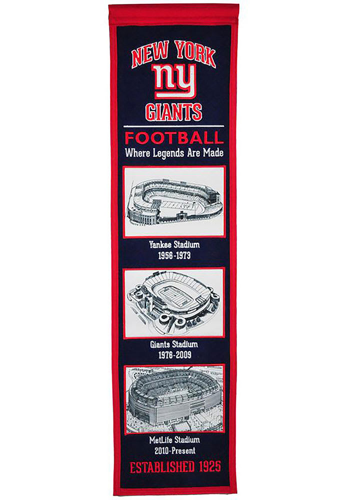 New York Giants Stadium Evolution Banner