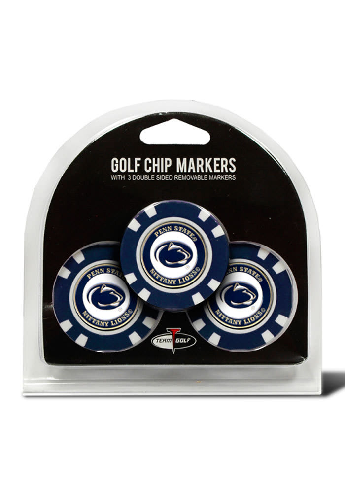 Penn State Nittany Lions 3pk Poker Chip Golf Ball Marker