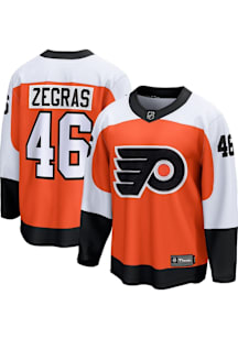 Trevor Zegras Philadelphia Flyers Mens Orange Breakaway Home Hockey Jersey