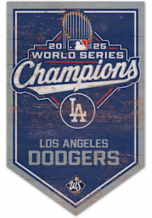 Los Angeles Dodgers 2025 World Series Champions 11x17 Sign - Blue