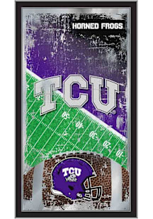 TCU Horned Frogs Football Hanging Back Bar Mirror