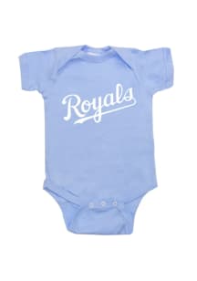 Kansas City Royals Baby Light Blue Infant Jersey Logo One Piece Short Sleeve One Piece
