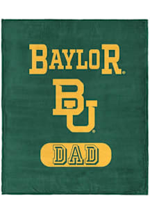 Baylor Bears Dad Silk Touch Fleece Blanket - Green
