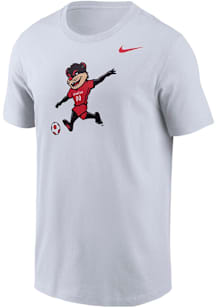 Nike Cincinnati Bearcats White Bearcat Playing Soccer Short Sleeve T Shirt