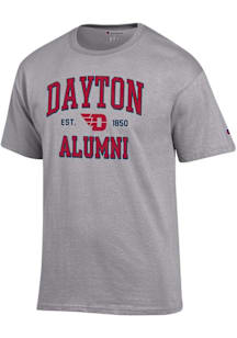 Champion Dayton Flyers Grey Est Alumni Jersey Short Sleeve T Shirt