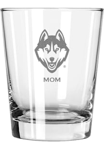 UConn Huskies Mom 15oz Rock Glass - White