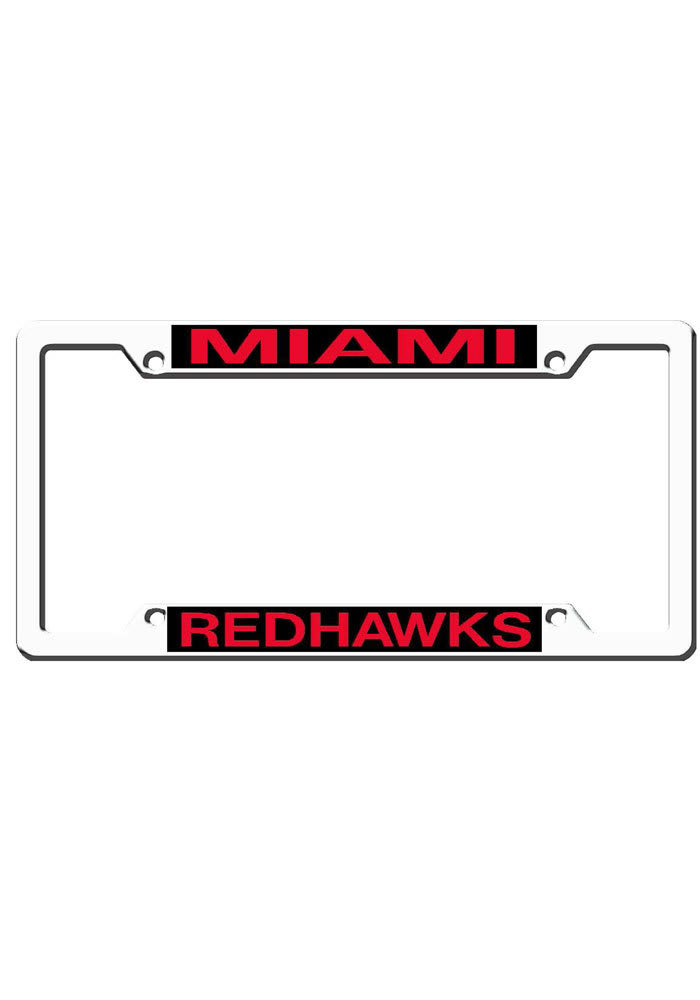 Miami RedHawks Team Name License Frame