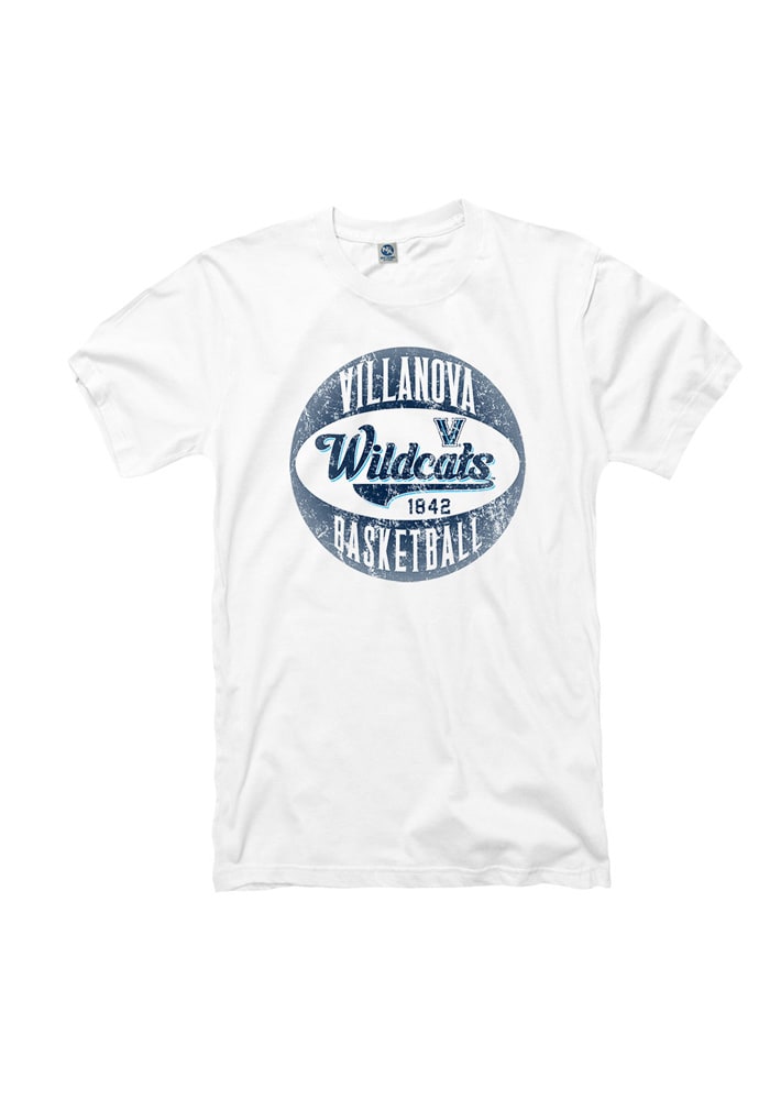 Villanova Wildcats White Chest Bump Short Sleeve T Shirt
