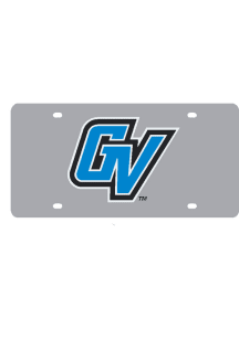 Grand Valley State Lakers Team Logo Silver Car Accessory License Plate