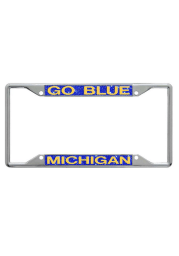 Michigan Wolverines Chrome Glitter License Frame