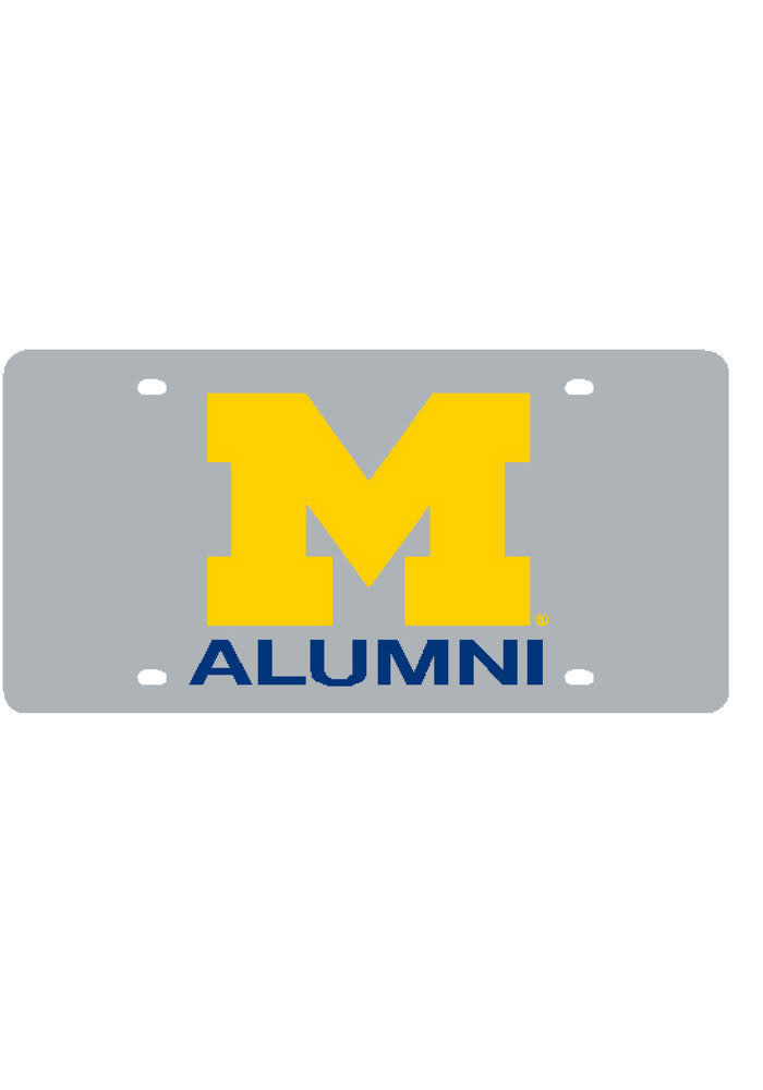 Michigan Wolverines Logo with Alumni Car Accessory License Plate