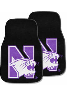 Northwestern Wildcats Black Sports Licensing Solutions Alternate Logo Car Mat