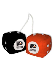 Philadelphia Flyers Logo Fuzzy Dice - Orange