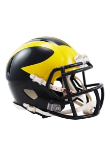 Navy Blue Michigan Wolverines Navy Speed Mini Helmet