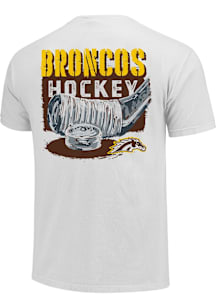 Western Michigan Broncos White Stick in the Paint Short Sleeve T Shirt