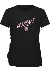 Levelwear USMNT Womens Black Airflow Sizzle Short Sleeve T-Shirt