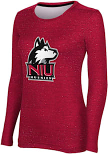 ProSphere Northern Illinois Huskies Womens Red Heather LS Tee