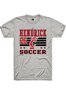 AJ Hendrick Cincinnati Bearcats Ash NIL Striped Short Sleeve Player T Shirt