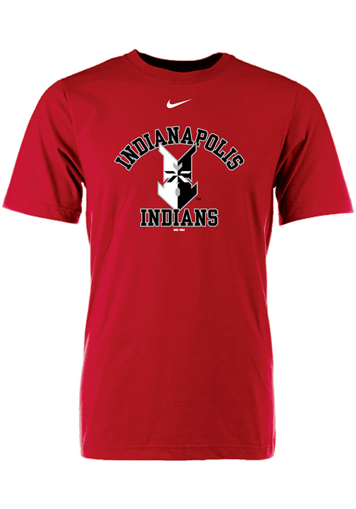 Indianapolis Indians Red Cotton Tee Short Sleeve T Shirt
