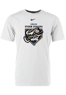 Omaha Storm Chasers White Cotton Tee Short Sleeve T Shirt