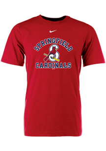Springfield Cardinals Red Cotton Tee Short Sleeve T Shirt