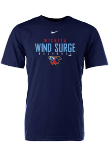Wichita Wind Surge Navy Blue Cotton Tee Short Sleeve T Shirt