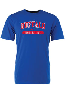 Buffalo Bisons Blue Team Name Baseball Short Sleeve T Shirt