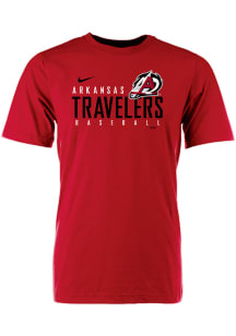 Arkansas Travelers Red Cotton Tee Short Sleeve T Shirt