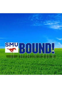 SMU Mustangs Large Bound Yard Sign - Blue