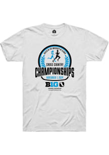 Big Ten White Rally Cross Country Championship Short Sleeve T Shirt