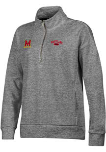 Maryland Terrapins Womens Charcoal Everlee Qtr Zip