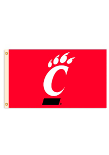 Cincinnati Bearcats 3x5 Red Silk Screen Grommet Flag