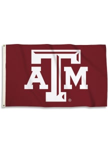 Texas A&amp;M Aggies 3x5 Basic Logo Maroon Silk Screen Grommet Flag