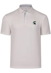 Swannies Michigan State Spartans Mens White James H Short Sleeve Polo
