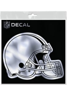 Cleveland Browns 6X6 Metallic Auto Decal - Silver